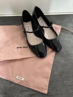 90s〜00s miu miu スクエアトゥ レザーミュール / パンプス - メルカリ