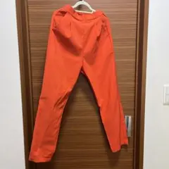 clear クリア　カラーパンツ　テーパードパンツ　オレンジ