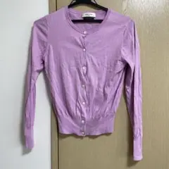 Demi-Luxe BEAMS ライラック長袖カーディガン
