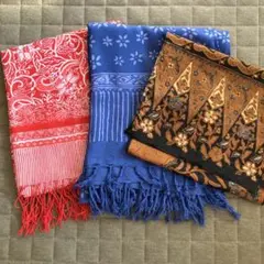 インドネシアの布・マルチカバー 3点セット
