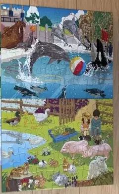 くもん　パズルセット　ステップ3 の3枚セット 写真1➕2