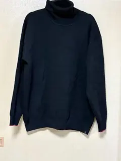 【新品・タグ付き】メンズタートルネック　セーター　XL 黒