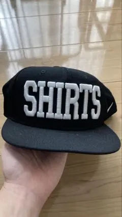 SHIRTS刺繍ベースボールキャップ 黒