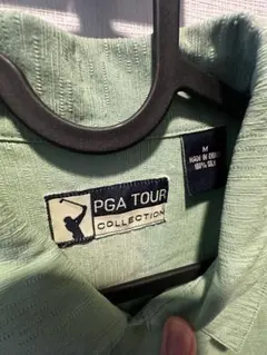 PGA TOUR COLLECTION M グリーン ポロシャツ
