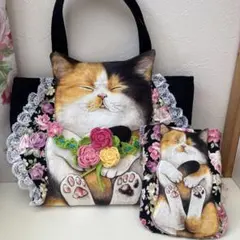 ハチワレ＆黒猫ちゃん サコッシュ コヤンイサムチョン リトルヤーン