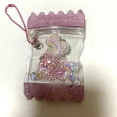 お菓子袋型シェイカーチャーム ピンク