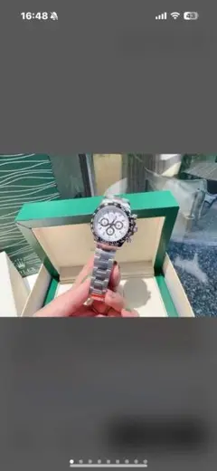 rolex シルバー クロノグラフ腕時計