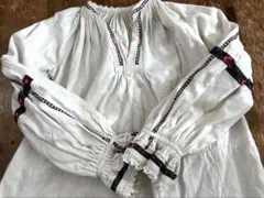 ビンテージ　ルーマニア刺繍シャツ　ビンテージ　Oz Toro antiques