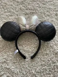 東京ディズニーリゾート ミニー カチューシャ キルティング パール 合皮