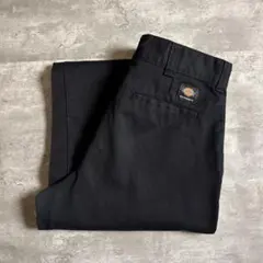 ディッキーズ スケートボード ワークパンツ ブラック W33 L34 メンズ古着
