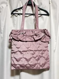 新品未使用】青木美沙子 × しまむら キルティング BIG フリルトート 