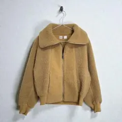 【星極美品☆】 UNIQLO U ボアジャケット Lサイズ ベージュ ショート丈