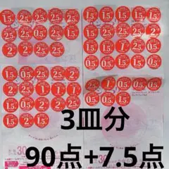 ヤマザキ 春のパン祭り2026シール お皿3皿分(90点)+7.5点