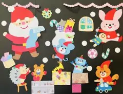 壁面　クリスマス　「サンタさんのプレゼント工場♡」　12月