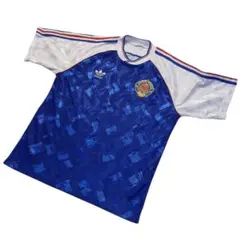当時物】adidas サッカー日本代表 ユニフォーム 炎柄 Oサイズ 1997