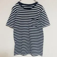 グローバルワーク【L】ストライプ Tシャツ カジュアル シンプル 半袖 半袖