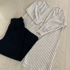 シューラルー シャツワンピース パンツ 2点セット フレンチリネン まとめ売り