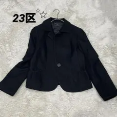 【美品】23区 ジャケット アウター フォーマル 通勤 食事会 ラメ入り Lのサムネイル