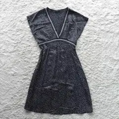 ★美品★VIVIENNE TAM ノースリーブワンピース　ブラック VIVIENNE TAM】ヴィヴィアンタム ノースリーブワンピース S〜M