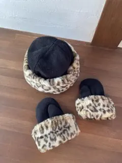 GAP フリース帽子 手袋 セット