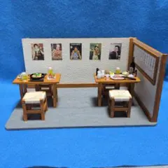 送料込み】ジオラマ 1/12 出窓のある喫茶店 カフェのドールハウス ②
