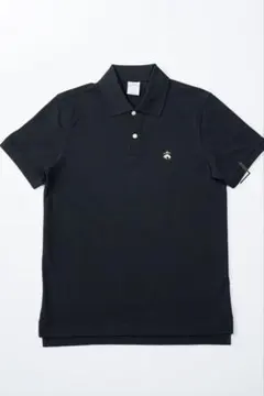 Brooks Brothers ポロシャツ 半袖 コットン 刺繍ロゴ ブラック - メルカリ
