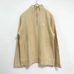 courrèges ハーフジップ トップス 38 ベージュ スポーツ