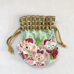 ディズニー クリスマス ダッフィー ジェラトーニ シェリーメイ 巾着 ポーチ