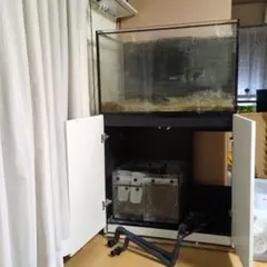90cmガラス水槽 水槽台 レイシー上部フィルター ポンプ その他