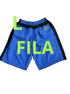 FILA 青 ショートパンツ Lサイズ　ヴィンテージのサムネイル