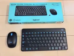 logicool mk245 nano (ブラック/ブルー)キーボード/マウス