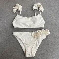 ALEXIA STAM フラワー付き水着 Mサイズ