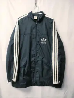 【80s万国旗タグ】【oldadidas】【希少】adidasナイロンジャケット