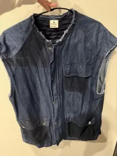ニコアンド　デニム ノースリーブ ベスト