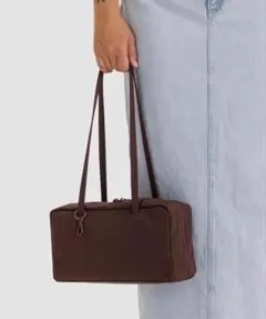 BAGGU バグー ナイロン ボウラー バッグ カスタード BowlerBag - メルカリ