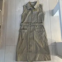 HusHusH ノースリーブワンピース ベージュ