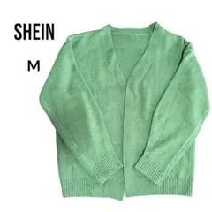 SHEIN 緑色 カーディガン Mサイズ アウター 長袖