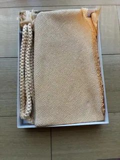 お値下げ❣️　総絞り淡いみかん色　帯揚げ・帯締めセット