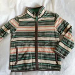 ストライプ フリースジャケット 110　ユニクロ　フリース