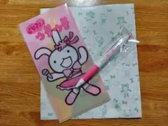 アランジアロンゾ しろ 우사기 ＆くろ 우사기 グッズ2点 新品 미사용 품목