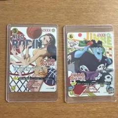ワンピースカード ラウンドワン プロモ ナミ ジンベエ - メルカリ