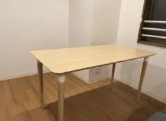 IKEA オーヴラリード ダイニングテーブル 竹天板×ホワイト脚 2〜4人用