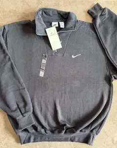 90s Nike ハーフジップ スウェット L /Black