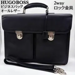 極美品 ヒューゴボス ビジネスバッグ ブリーフケース レザー 黒 A4 2way 2026年最新】Hugo Boss メンズ ビジネスバッグの人気アイテム - メルカリ