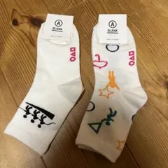 新品 韓国 靴下 2点セットのサムネイル