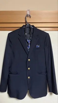 卒業式 入学式　男の子 スーツ　160cm ネイビー　グレー送料込　サッカー好き