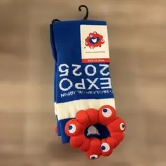 EXPO2025 ミャクミャク ソックス ぬいぐるみ付 レッド 23-25cm