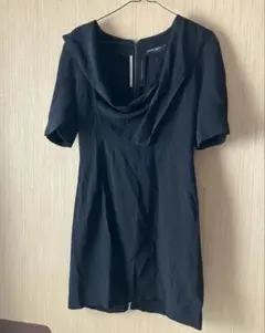 トリココムデギャルソン ノースリーブワンピース ペプラム フレアヘム