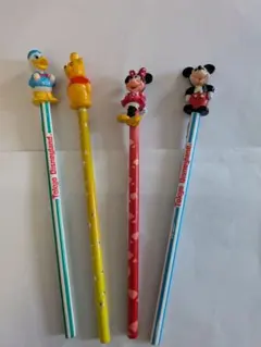 東京ディズニーランド フィギュア付きえんぴつ 4本セット