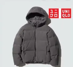 ユニクロ　UNIQLO　シームレスダウンパーカー　ダウンコート　グレー